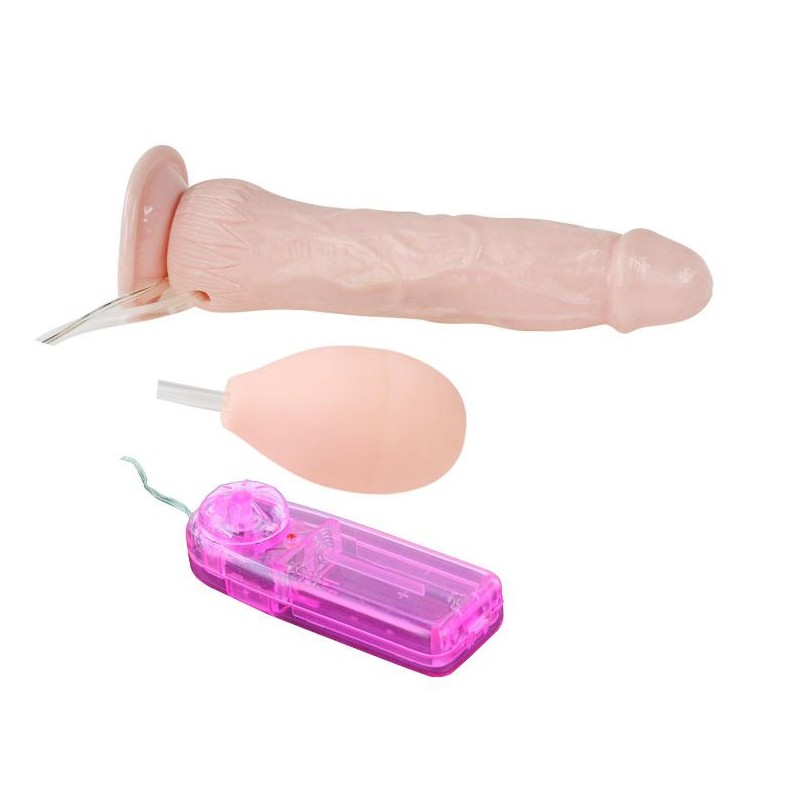 Realistyczne dildo wytrysk sztuczny członek 19cm